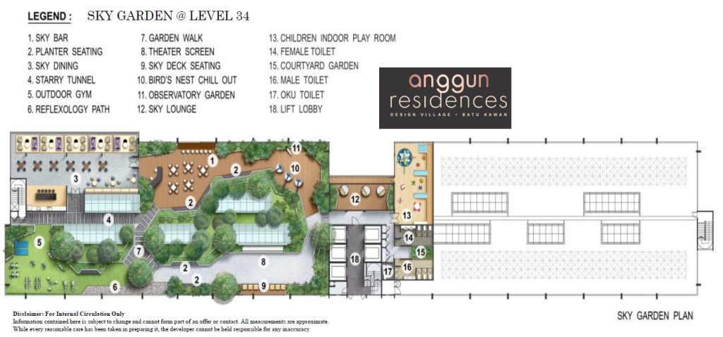 anggun residences batu kawan facilities floor plan