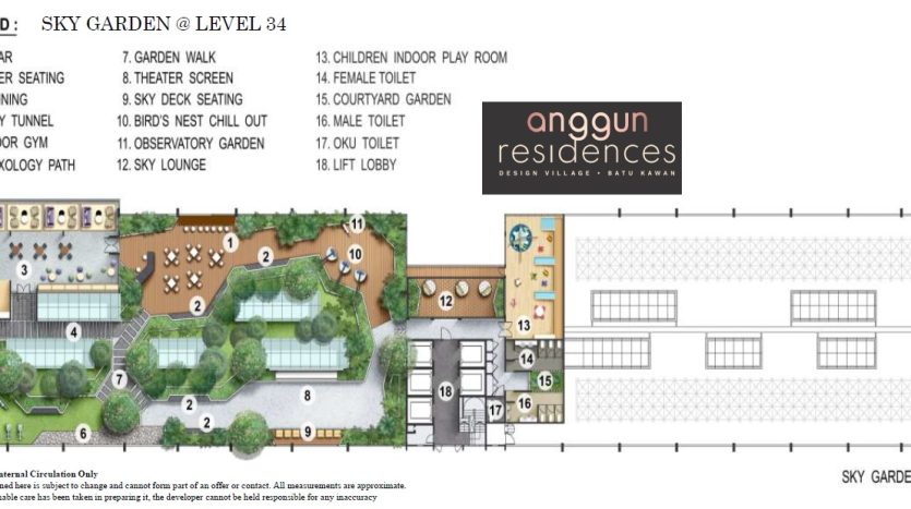 anggun residences batu kawan facilities floor plan