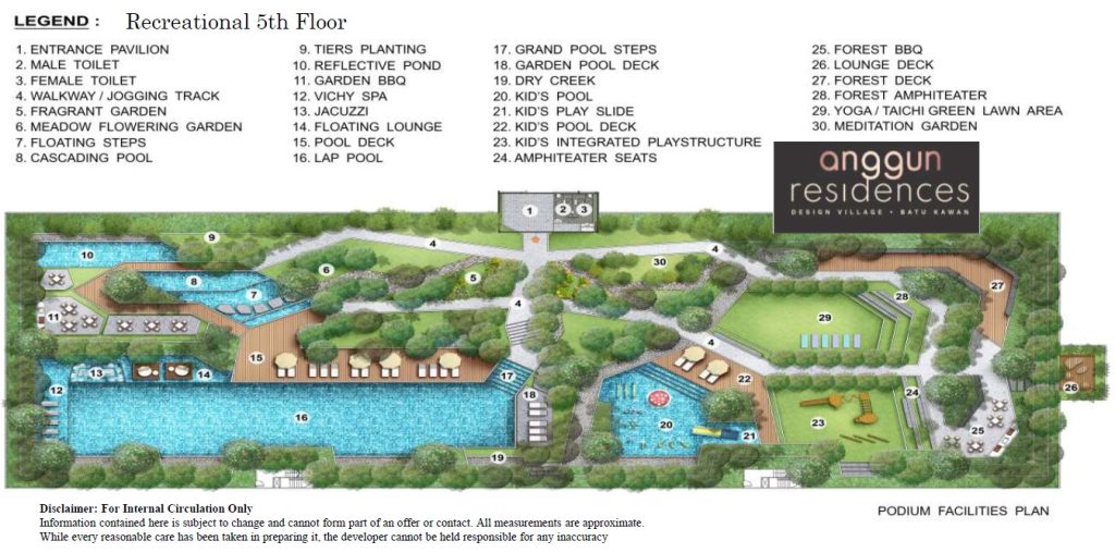 anggun residences facility floor plan