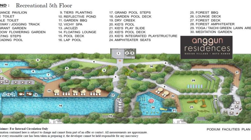 anggun residences facility floor plan