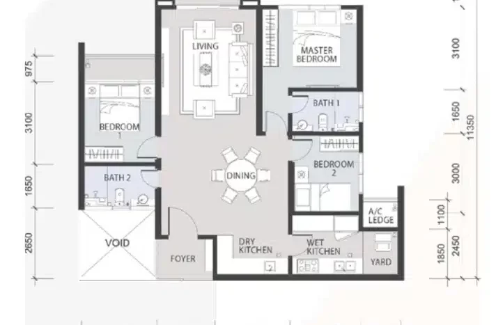 setia pinancle layout plan