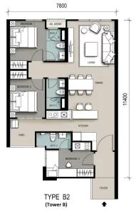 Sinaran utropolis layout B 883sf