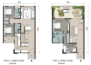 sinaran duplex layout