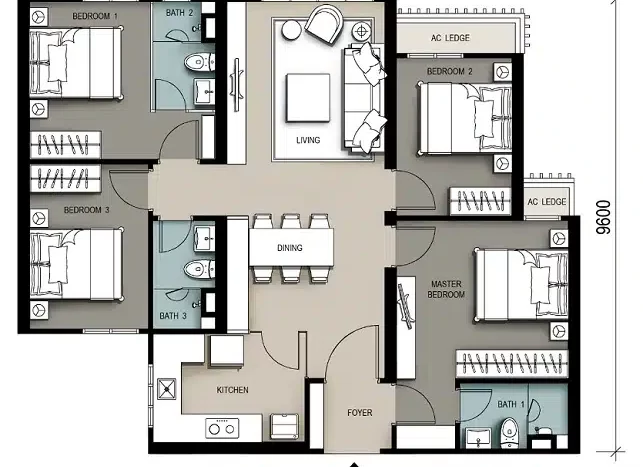 sinaran paramount layout C 1044sf