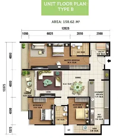 olive tree residence bayan baru layout