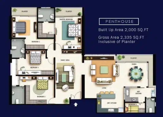 skyridge garden layout penthouse