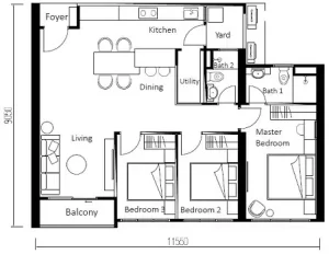 grains residence plan C