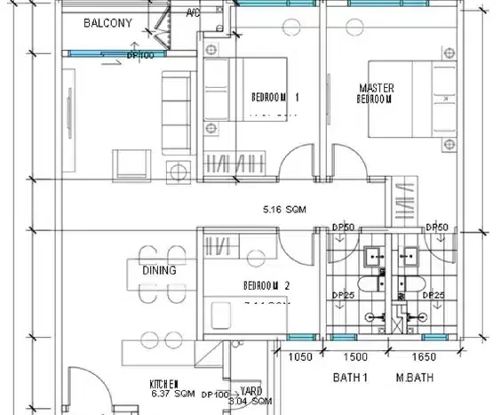 ion-vivace-layout-B-928sf-3bedrooms-2-3-carparks