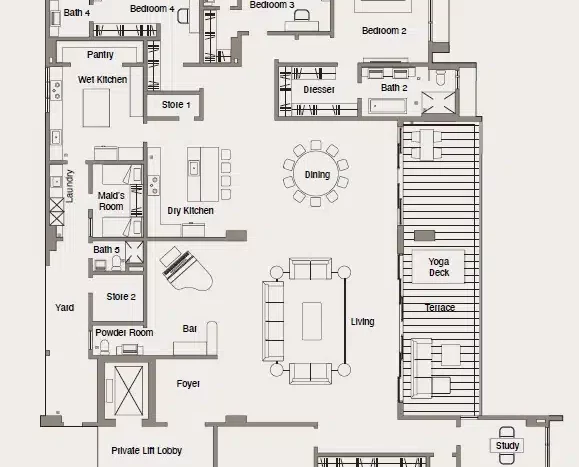 the-anton-layout-F-5470-sqft-4+4-bedroom-5+1-bathroom